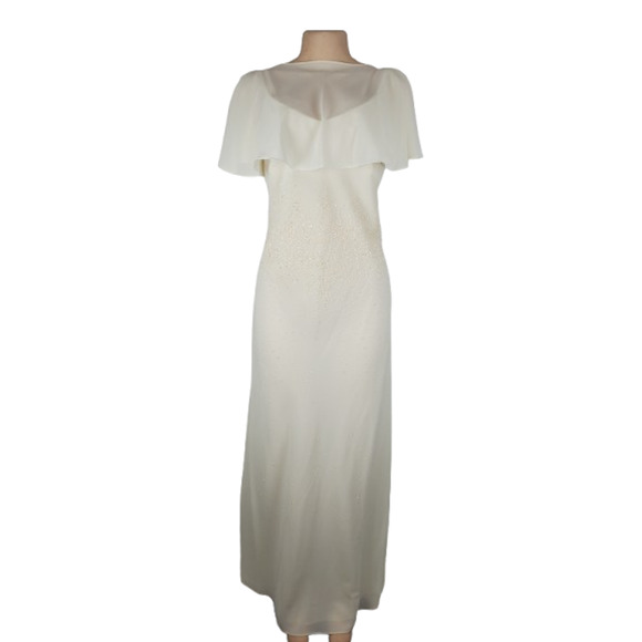 Polka women's cream beaded dress size XL - Picture 1 of 4